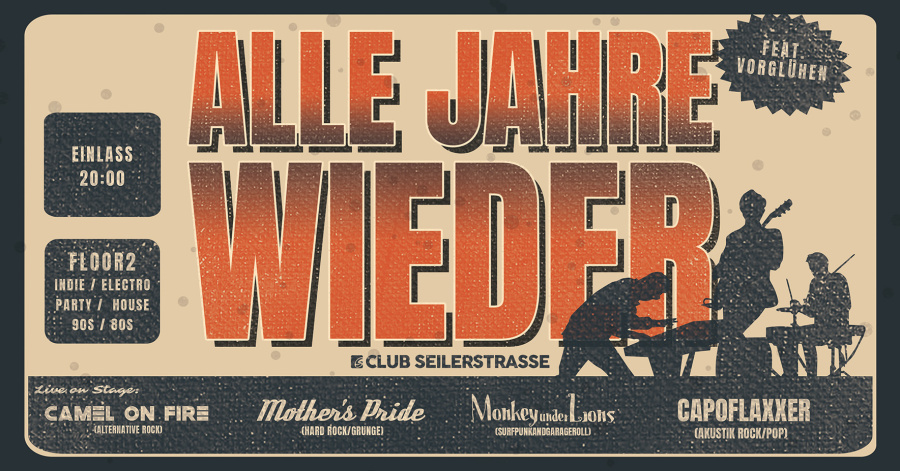 ALLE JAHRE WIEDER feat. Vorglühen // Club Seilerstrasse Zwickau